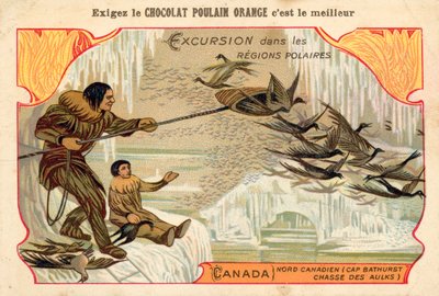 Hunting birds, Cape Bathurst, northern Canada by French School